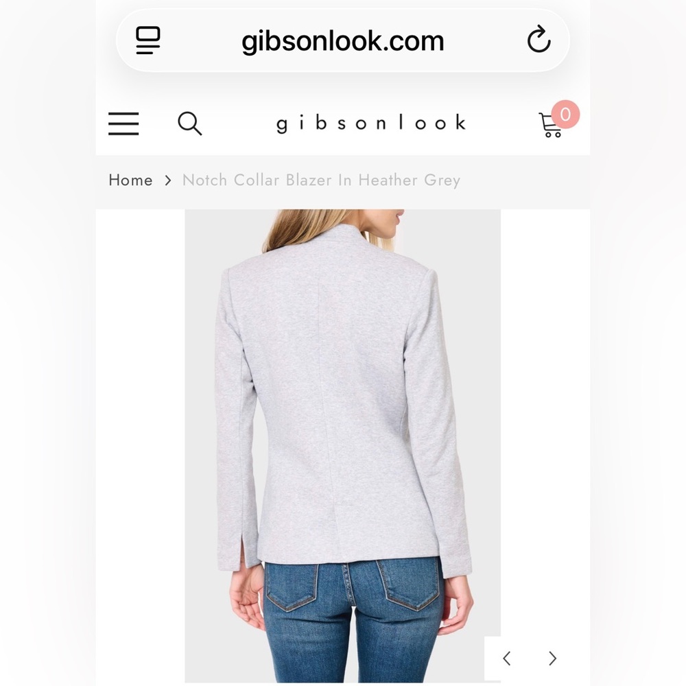 Gibson Light Gray Women's Blazer - Picture 5 of 5